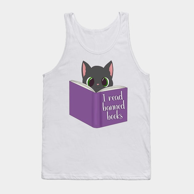 I read banned books Tank Top by Becky-Marie